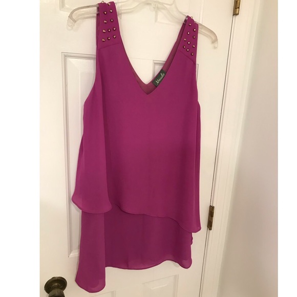 Maude fushia dressy and flows tunic - Picture 2 of 5